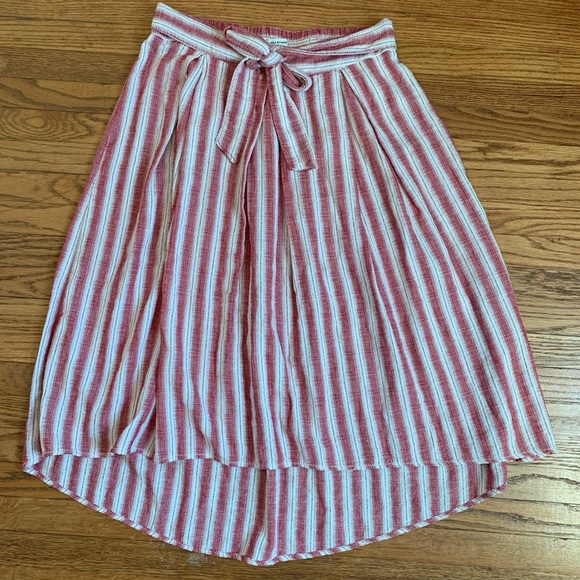 Max Studio Midi Striped Skirt - Picture 3 of 6